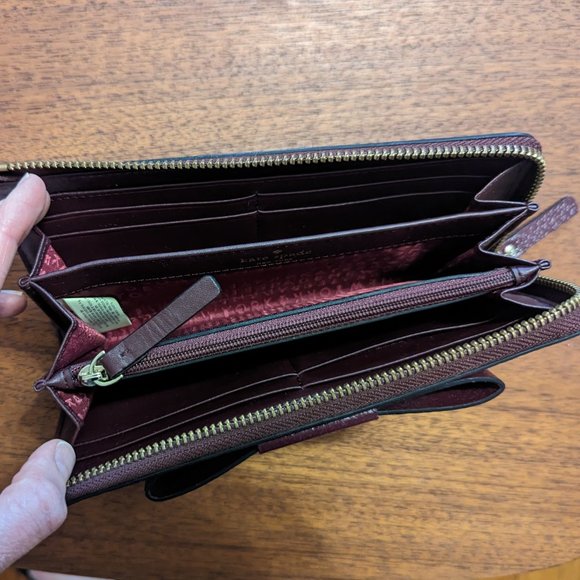 Kate Spade Nisha Wallet in Wine - Picture 2 of 3